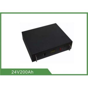 200AH rechargeable lifepo4 battery , 24v deep cycle battery with Metal case