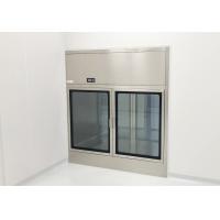 China 304 Clean Room Stainless Steel Pass Box Static 220V With Interlocking Transfer Window on sale