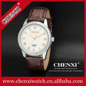 China High Quality Cheap Wristwatches in Bulk Order OEM Watch Custom Logo Black Brown Genuine Leather Watch Man supplier