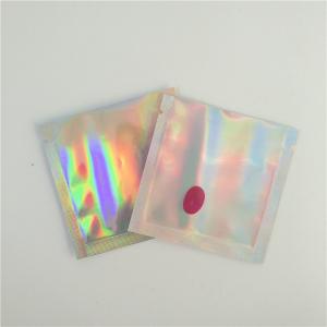 China Rainbow Packaging Sealed Plastic Bags Heat Sealed Mini Transparent Holographic Jewelry Pouch supplier