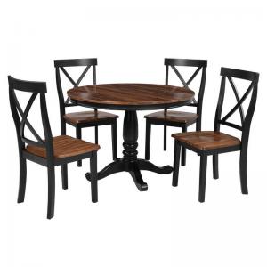 Four Persons Dia41.7inch  round Dining Room Table And Chair Set