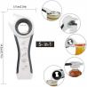 5 In 1 Multi Function Can Bottle Opener Kit With Silicone Handle