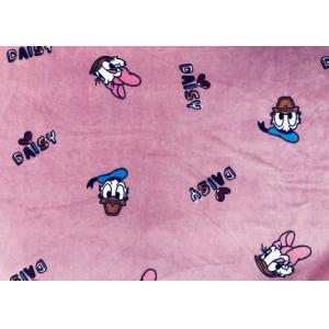 China 310GSM 100% Polyester Double Velvet Fabric Cartoon Duck Good Wearability supplier