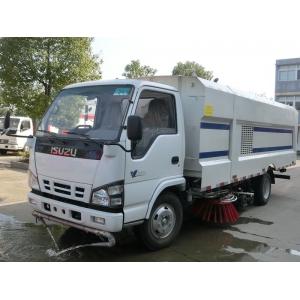 China Isuzu Vacuum Road Sweeper Truck 4 Tons 4000 Liters With 5cbm Dust Bin supplier