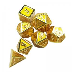 Enamel Crafts Solid Metal Dice Set Bude Men'S Door Cruch DND RPG