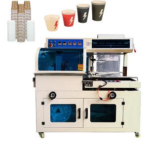 1.5KW POF PE Shrink Film Plastic Cup Packaging Machine 15-30 Bags / Min