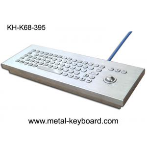 China IP65 Industrial Metal Rugged Keyboard with trackball , Desktop computer keyboard supplier