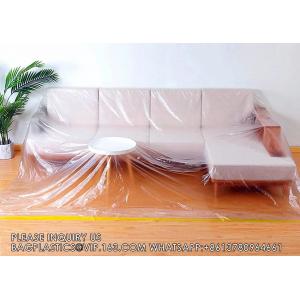146"/12ft Plastic Sofa Couch Cover,Furniture Covers,Waterproof Couch Covers, Couch Covers For Sectional Sofa