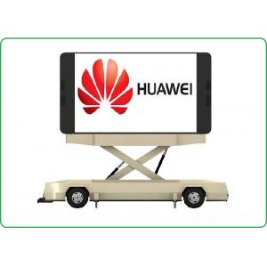 China Portable Mobile LED Display Trailer Mobile Advertising Super Clear Vision supplier