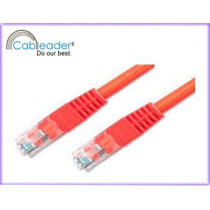 China High Speed Cat 5e networking cables, RJ45 Patch Cable with red color supplier