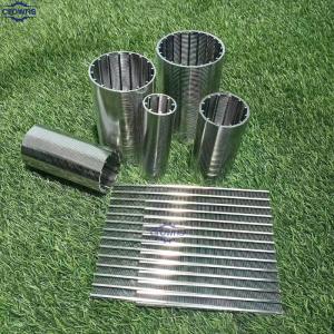 Factory Supply Johnson V Wire Water Well Screen stainless steel Wedge Wire Stainless Steel Screen For Water Well