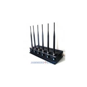 China CT-2060 EUR 6 Antenna 16W GSM 3G 4G WiFi Jammer up to 50m supplier