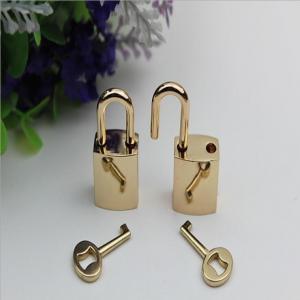 China Korean style zinc alloy gunmetal color decorative lock with keys for bags supplier