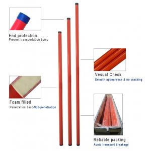 China Live Line Tools Epoxy Fiberglass Pipe / Foam Filled Fiber Glass Knitting and Pultruded Tube supplier