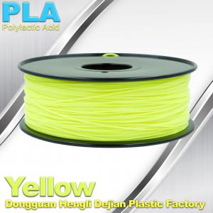 China Materials Yellow PLA 1.75mm Filament For Cubify And UP 3D Printer supplier