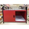 China Two Layer Supermarket Display Shelving Supermarket Promotion Table With Storage Cabinet wholesale