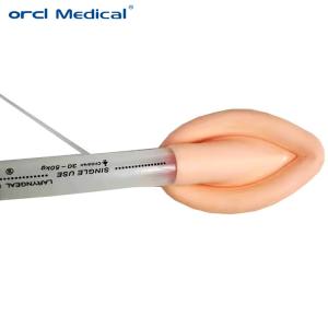 China Máscara laríngea reforzada de silicona desechable resistente a la torsión #1-5# Tamaño con CE / ISO 13485, ideal para ventilación quirúrgica wholesale