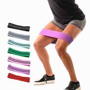 Virson Anti Slip Cotton Hip Resistance Bands Booty Exercise Elastic Bands For Yoga Stretching Training Fitness