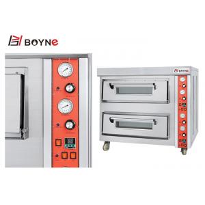 20~500°C High Temperature Stainless Steel  Commercial Gas Two Deck Pizza Oven