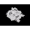 China Custom Water Soluble Lace / 3D Flower Lace Trim Collar Applique With OEKO - Tex wholesale