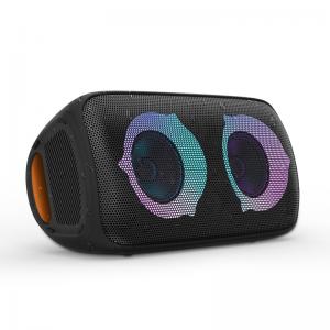 China Outside Party IPX4 Portable Waterproof Speaker Super Bass With LED Flame Light supplier