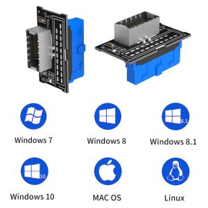 China 19pin 10mm Type E Adapter Male Extension USB 3.0 Front Panel Header Adapter wholesale