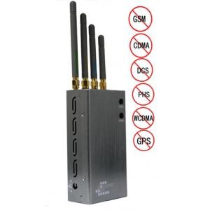 China 4 Channels Portable Cell Phone Jammer 1500MHz - 1600MHz GPS Blocker wholesale