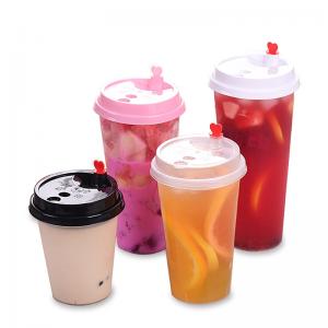 China BPA Free 16oz Plastic Cups With Lids Straws 32oz Double Wall PP Drinking Cup wholesale