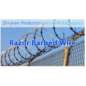 Hot Dipped Barbed Wire Concertina Security Razor Barbed Wire Anti-climb Security Razor Barbed Wire