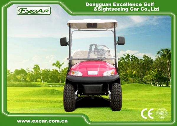 Pink Open Cargo Trojan Battery Electric Golf Vehicle Curtis Controller 3700W