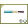 4~12 core fiber optic cable OM3 type GJFJV for indoor cabling with Aqua color