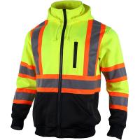 China Long Sleeve Reflective Safety Hoodies Hi Vis Reflective Hoodie Mens on sale