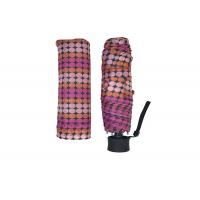 China Pink Super Mini Dot Foldable Umbrella Portable Manual Open Wind Resistant on sale