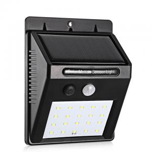 Pir Motion Sensor 200LM Solar Powered LED Wall Light Cool White