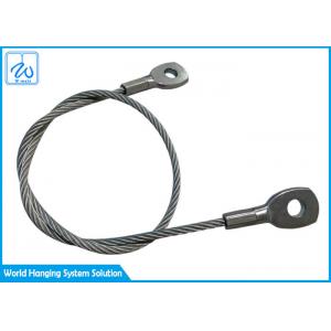 2mm上塗を施してあるポリ塩化ビニール延長ばねの安全ケーブルのステンレス鋼の目の安全ワイヤー ロープの吊り鎖