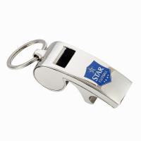 China Cute Custom Key Ring , Metal Whistle Zinc Alloy Opener Key Ring on sale