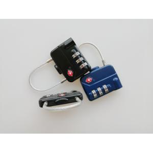 Easy Operate TSA Cable Luggage Lock , Zinc Alloy 3 Digit Combination Lock