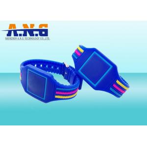 China Contactless Security Access Rfid Wristbands Silicone , Smart rfid bracelet supplier