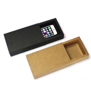 China flat color paper mobile phone case box luxury black cell phone shell packaging paper  box cell phone cover paper box supplier