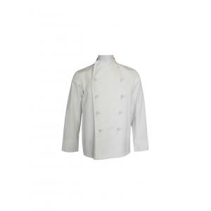 China 220 GSM Long Sleeve Chef Coat Cotton 100% Work Wear White supplier