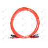China ST To ST Duplex Patch Cord Optical Fiber LSZH Cable 0.35dB Insertion Loss Durable wholesale