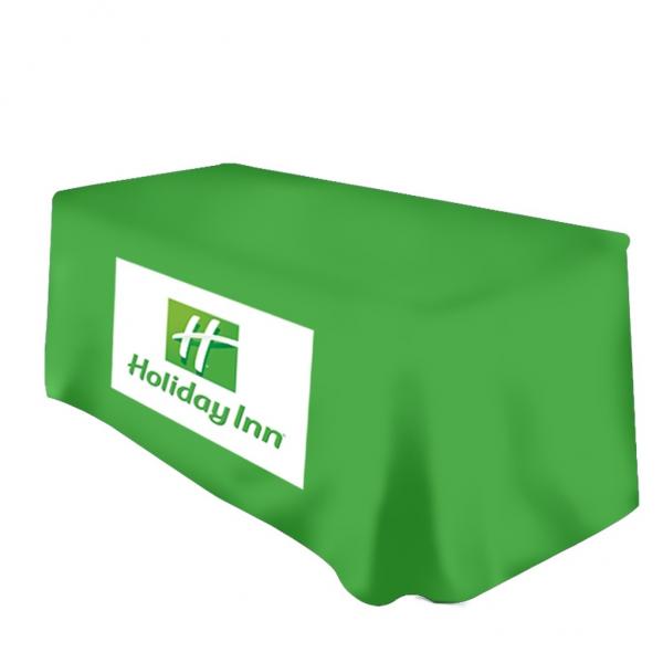 Customized fabric table cloth/tradeshow table cloth for advertising