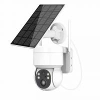 China Low-Power Consumption Solar IP Camera 4MP ICsee Outdoor  Security Cameras Wifi Surveillance Night Vision Motion Detect on sale