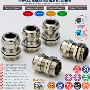 China Metal (Brass, Copper) Watertight Straight Cable Glands IP69K/IP68 with PG & Metric Male Threads supplier