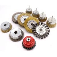 China Parallel Stainless Steel Wire Wheel Grinding Brush Angle Grinder Root Carving Deburring Metal Derusting Flat Wire Brush on sale