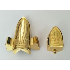 Religious Small Coffin Accessories , Honored Gold Coffin Corners