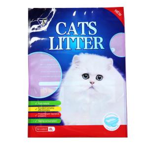 Wholesale Cheap Price Custom Colorful Print 5L 6L 10L Stand Up Plastic Pet Cat Litter Bags