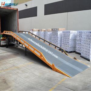 China Europe Style Container Yard Ramp 10 Ton Steel Panel Non Slip Foldable supplier