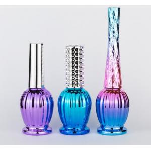 China 10 15 Ml Colored Nail Polish Glass Bottles For Nail Polish UV Gel Glue Bottles supplier