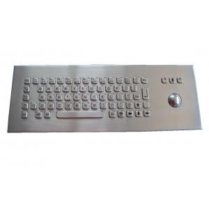 USB PS2 Industrial Keyboard With Trackball Desktop Rugged Keyboard IP65 Stainless Steel